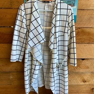 Square-print Cardigan